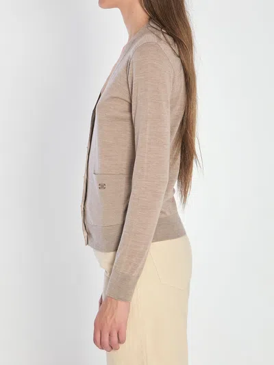 Celine Women Cardigan Triomphe In Brown