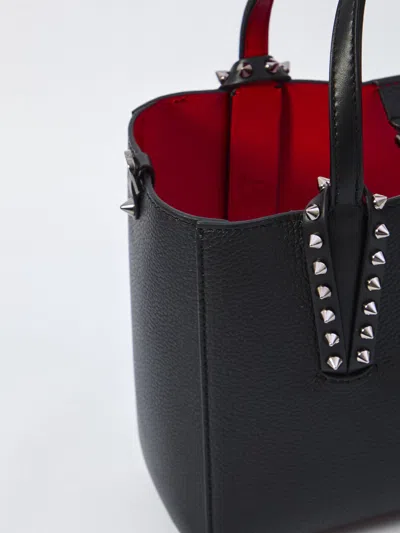 Christian Louboutin Studded Grained Leather Tote Bag