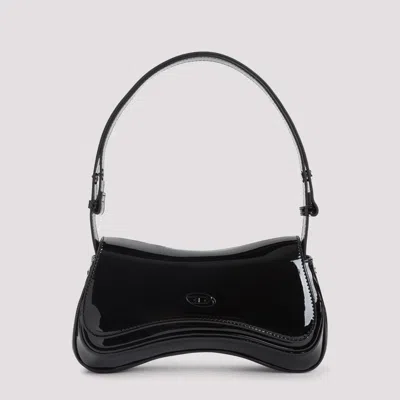 Diesel Adjustable Asymmetric Glossy Shoulder Bag