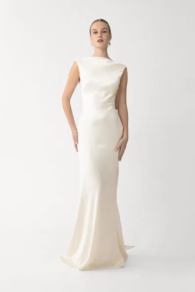 Sau Lee Cassandra Satin Gown