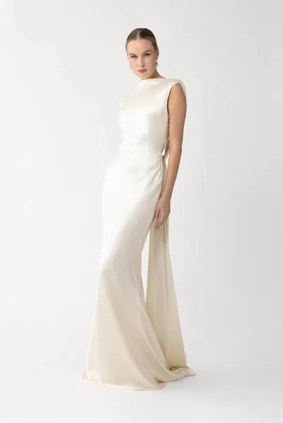 Sau Lee Cassandra Satin Gown