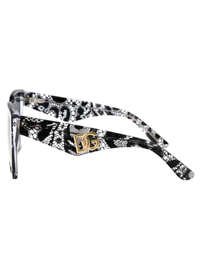 Dolce & Gabbana Black Lace Acetate Sunglasses