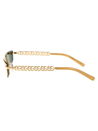 Dolce & Gabbana Dg Essentials Cat-eye Sunglasses In Gold