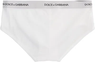 Dolce & Gabbana Set Of Two Cotton Slip In White