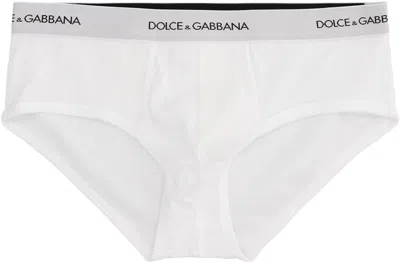 Dolce & Gabbana Set Of Two Cotton Slip In White