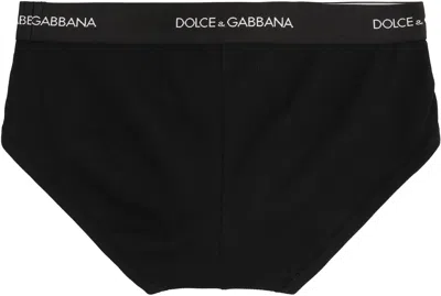 Dolce & Gabbana Briefs With Logo Band In Black