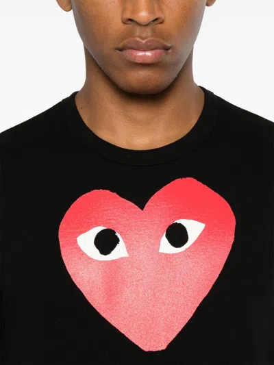 Comme Des Garçons Play Logo Print Knit T-shirt