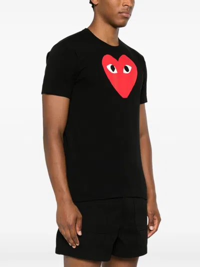 Comme Des Garçons Play Logo Print Knit T-shirt
