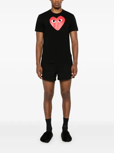 Comme Des Garçons Play Logo Print Knit T-shirt