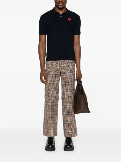 Comme Des Garçons Play Red Emblem Knid Polo