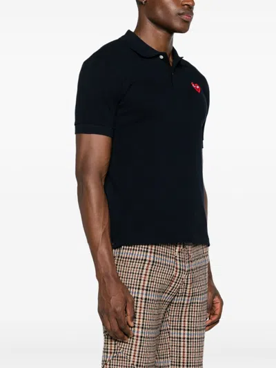 Comme Des Garçons Play Red Emblem Knid Polo