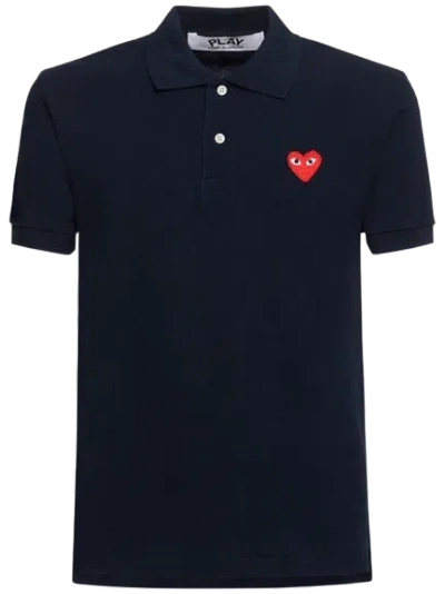 Comme Des Garçons Play Red Emblem Knid Polo