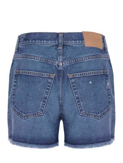 Dondup "stella" Shorts Made Of Denim. In Blue