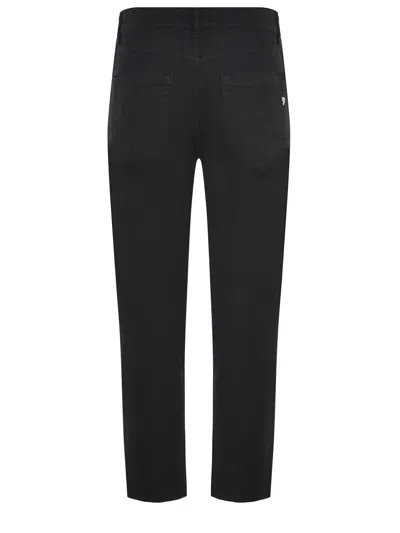 Dondup High-waisted Cropped Jeans In Black