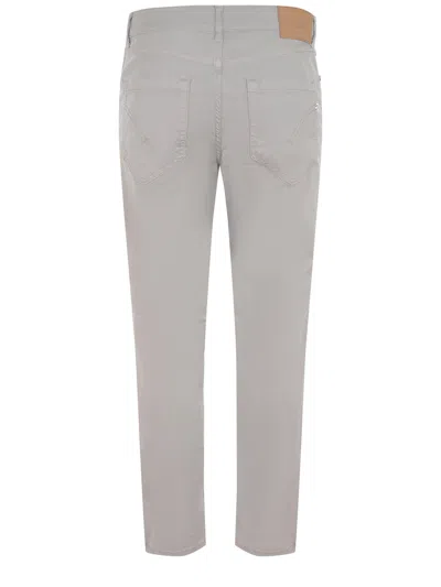Dondup Rolled Cuffs Trousers Joyful Pockets In White