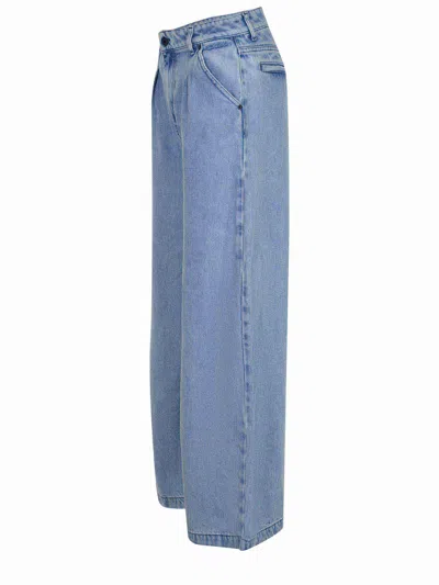 Solotre Pleated Wide-leg Jeans