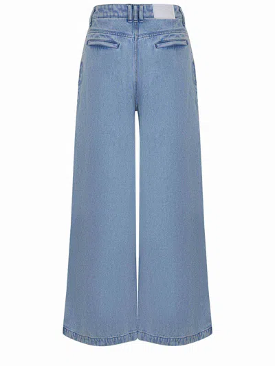 Solotre Pleated Wide-leg Jeans