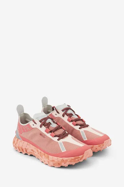 Norda Breathable Mesh Sneakers With Rugged Outsole In Burgundy