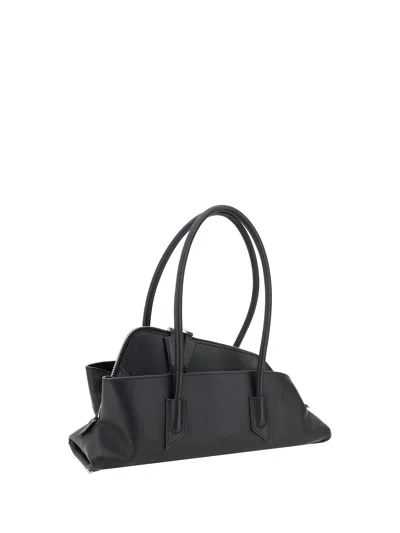 Attico La Passeggiata Small Shoulder Bag In Black