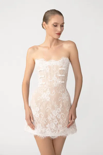 Sau Lee Sasha Lace Mini Dress