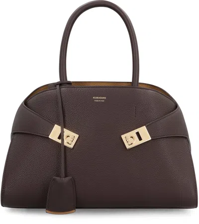 Ferragamo Hug S Leather Handbag
