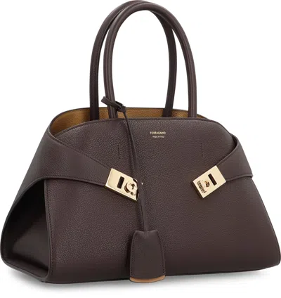 Ferragamo Hug S Leather Handbag
