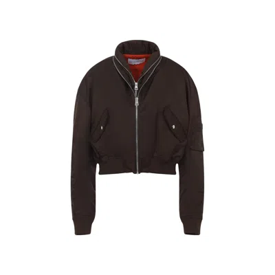 Givenchy Cropped Flap Pocket Jackets With High Collar In Black