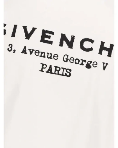 Givenchy White Cotton T-shirt With Logo In White
