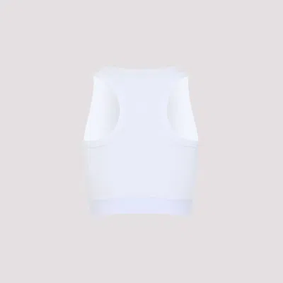 Givenchy Cropped Tank Top In Cotton With Band Clothing In White