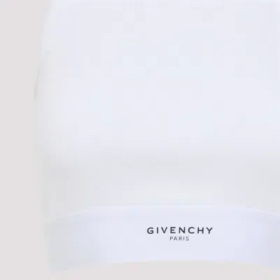 Givenchy Cropped Tank Top In Cotton With Band Clothing In White