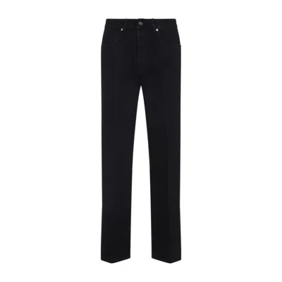 Givenchy Straight-leg Cotton Blend Trousers With Subtle Branding In Black