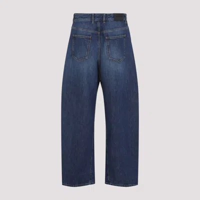 Givenchy Denim Trousers With Belt Loops And Contrast Stitching In Blue