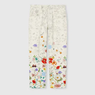 Gucci Printed Denim Pants