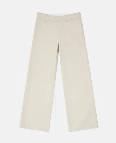 Stella Mccartney Tonal Straight-leg Denim Jeans In White