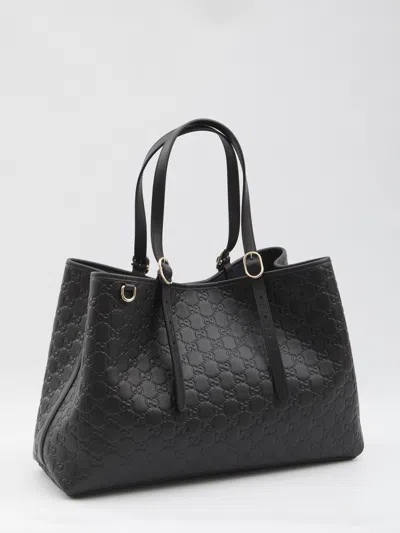 Gucci Women Gg Emblem Leather Shoulder Bag