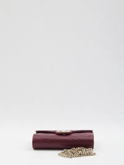Gucci Gg Marmont Wallet Red Anchor With Chain