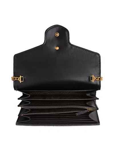 Gucci Gg Marmont Mini Bag In Quilted Leather In Black