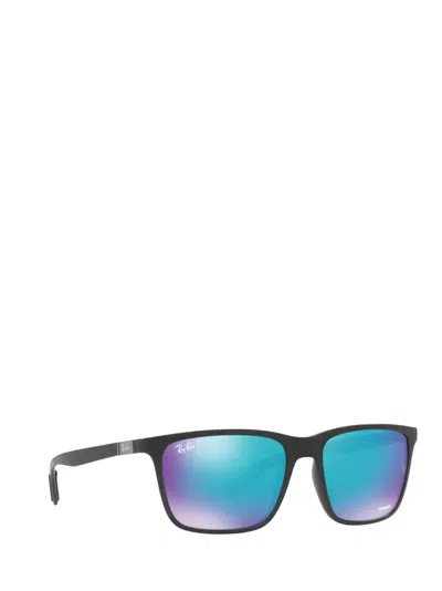 Ray Ban 58mm Mirrored Polarized Rectangular Sunglasses In Multi