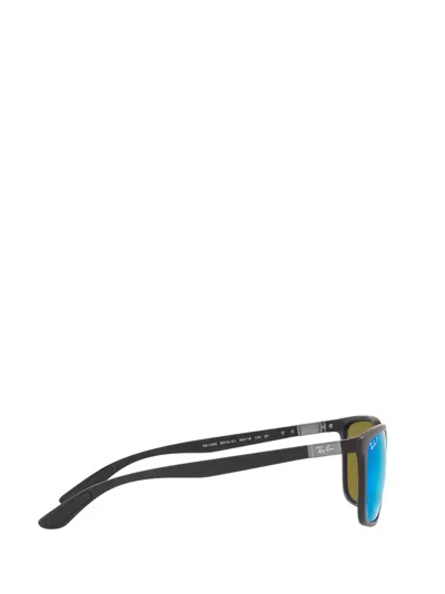 Ray Ban 58mm Mirrored Polarized Rectangular Sunglasses In Multi