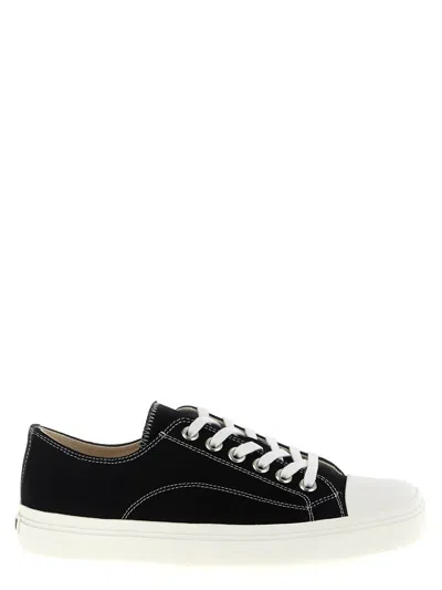 Moschino Square-toe Sneakers In Black
