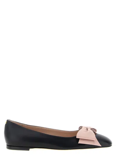 Valentino 'bowow' Ballet Flats Featuring Bow Detail In Black
