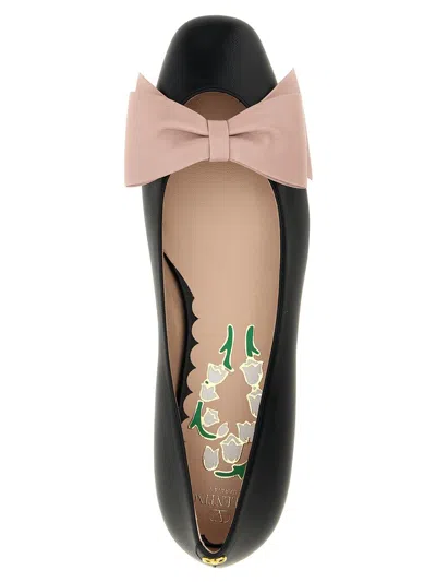Valentino 'bowow' Ballet Flats Featuring Bow Detail In Black