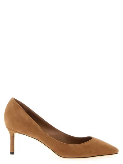 Jimmy Choo Romy 85 Pumps In Toffee Colour Suede