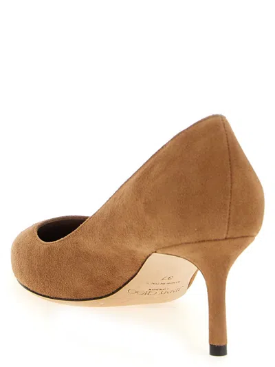 Jimmy Choo Romy 85 Pumps In Toffee Colour Suede