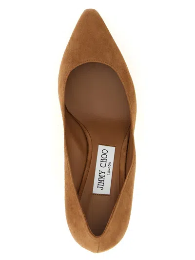 Jimmy Choo Romy 85 Pumps In Toffee Colour Suede