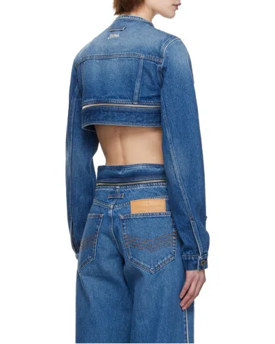 Jean Paul Gaultier Denim Jacket In Blue