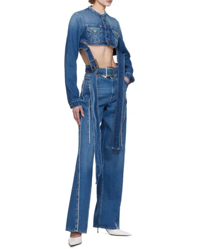 Jean Paul Gaultier Denim Jacket In Blue