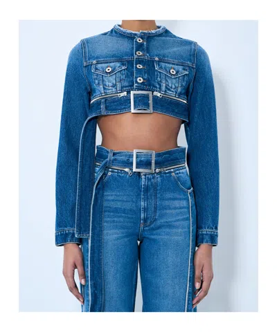 Jean Paul Gaultier Denim Jacket In Blue