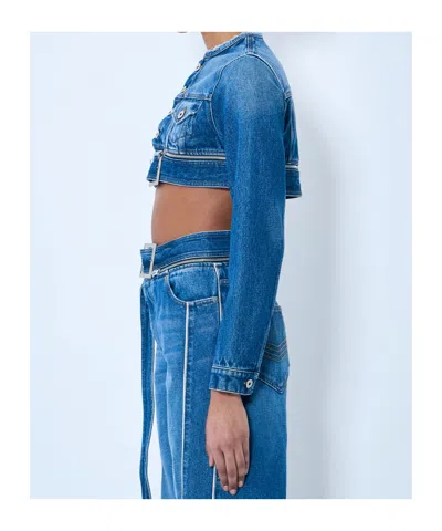 Jean Paul Gaultier Denim Jacket In Blue