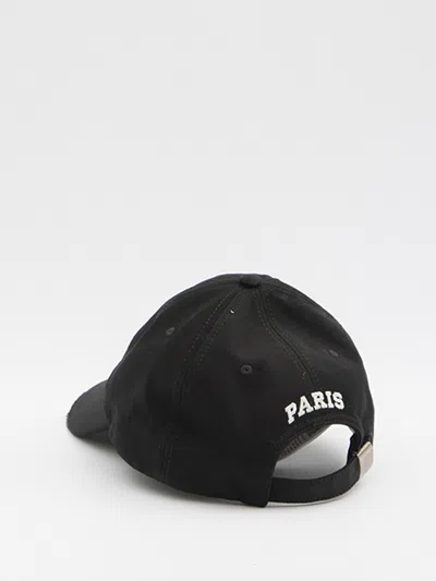 Celine Men Triomphe Baseball Cap In Black